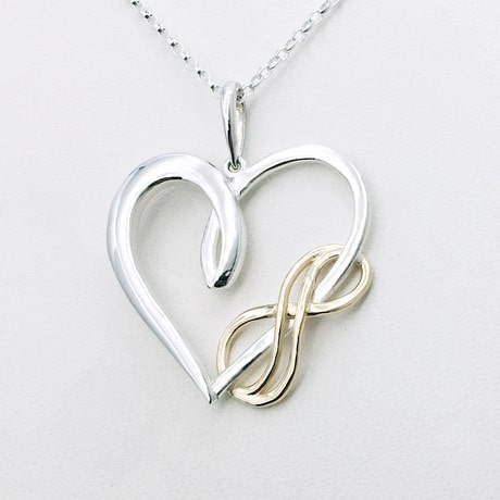 Pendentif Coeur Infini