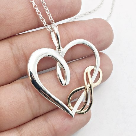 Pendentif Coeur Infini
