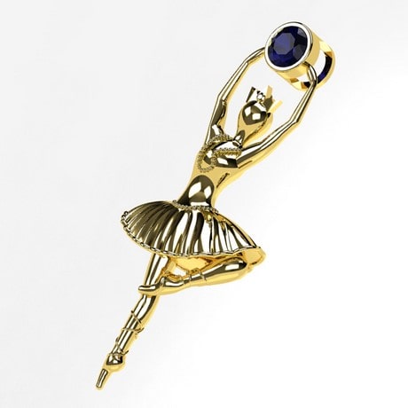 Or jaune 18 carats - Saphir