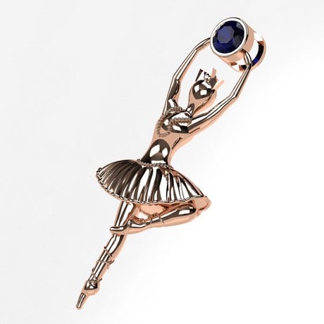 Or rose 18 carats - Saphir