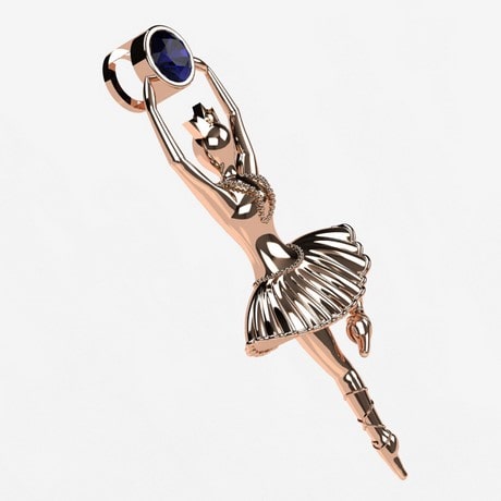 Or rose 18 carats - Saphir