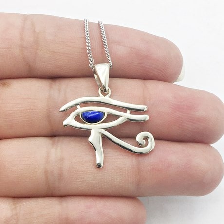 Or blanc 18 carats - Lapis-lazuli