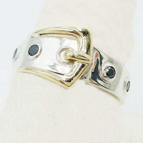 Argent 925 et Or jaune 18 carats - Avec Diamant