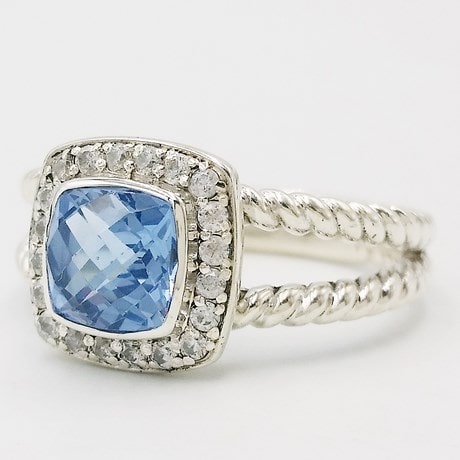 Or blanc 18 carats - Argent 925