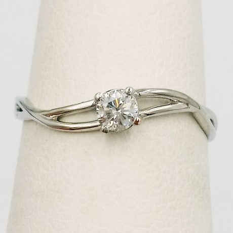 Or blanc 18 carats - Diamant