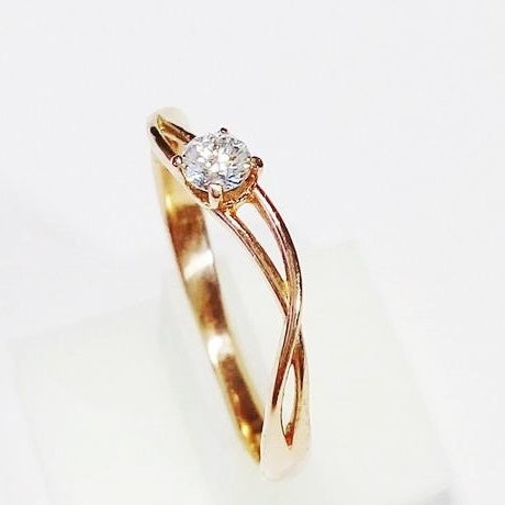 Or rose 18 carats - Diamant