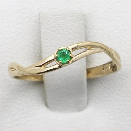 Or jaune 18 carats - Émeraude