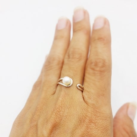 Bague Perle blanche Anara