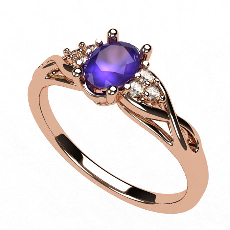 Or rose 18 carats