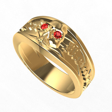 Or jaune 18 carats - Rubis