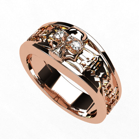 Or rose 18 carats - Oxyde de Zirconium