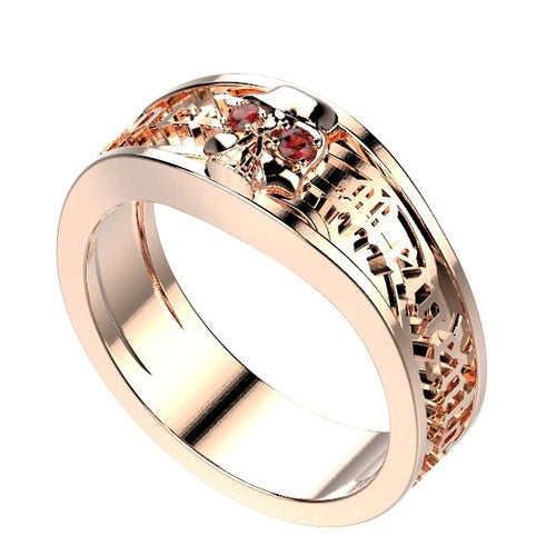 Or rose 18 carats - Rubis