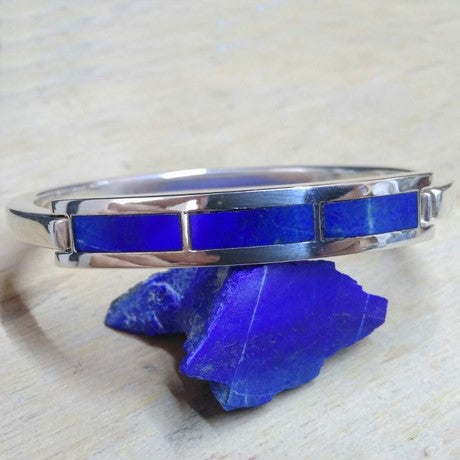 Bracelet lapis lazuli pour homme