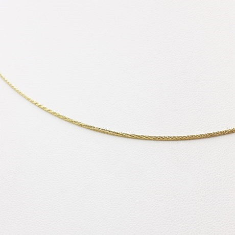 Collier cable en or