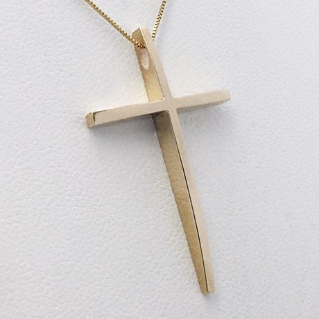 Pendentif Croix Or Jaune 750 et Oxyde de Zirconium Ref. 38163 Pendentif Croix Or Jaune 750 et Oxyde de Zirconium Ref. 38163