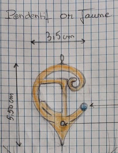 Pendentif Initiales Personnalisé