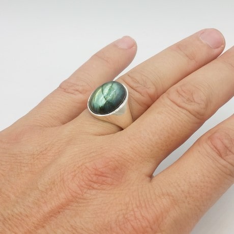 Grosse bague labradorite best sale