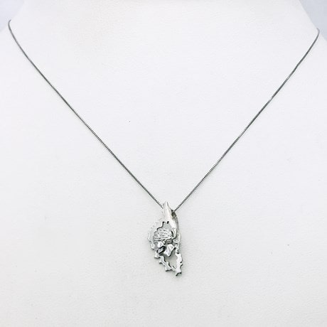 Ajouré avec Tête de Maure - Or blanc 18 carats
