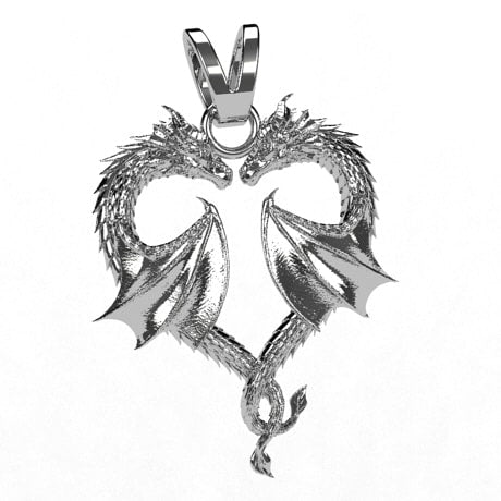 Pendentif dragon céramique noir amovible avec chaîne forçât 45CM Pendentif dragon céramique noir amovible avec chaîne forçât 45CM
