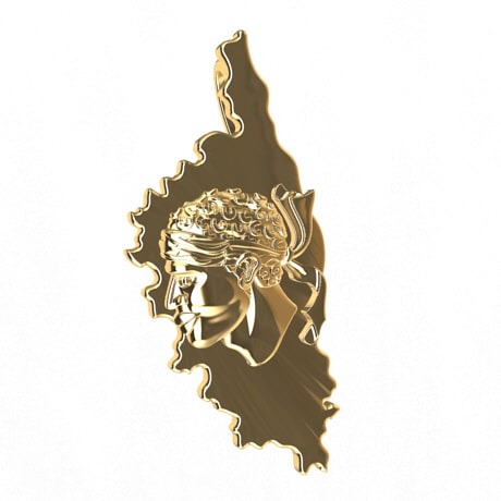 Plein avec Tête de Maure - Or jaune 18 carats