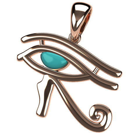 Or rose 18 carats - Turquoise