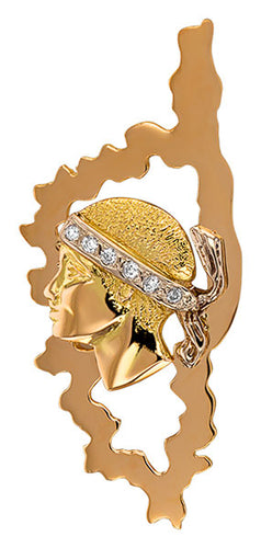 Pendentif Corse Tete de Maure