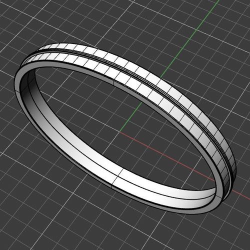 Bracelet Cheville plat Argent