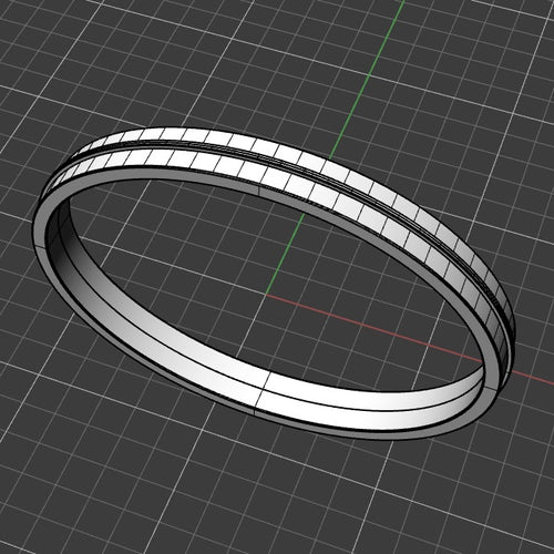 Bracelet jonc argent plat