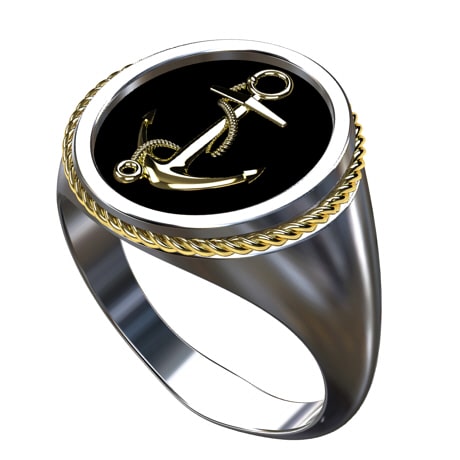 Bague Ancre de Marine