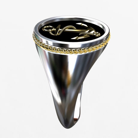 Argent 925 et Or jaune 18 carats