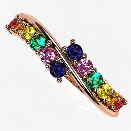 Or rose 18 carats