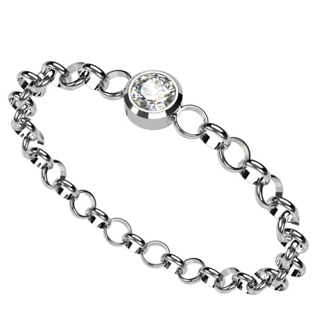 Or blanc 18 carats - Diamant