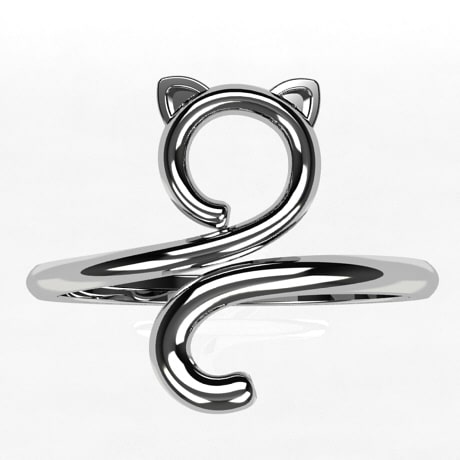 Bague fine anneaux argent 925, bague réglable, cadeau femme - Un grand Bague fine anneaux argent 925, bague réglable, cadeau femme - Un grand