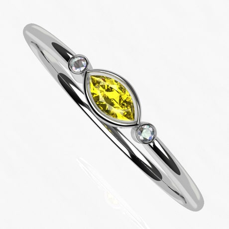 Or blanc 18 carats