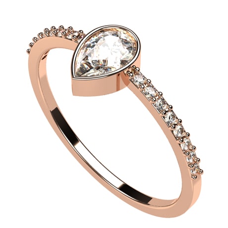 Or rose 18 carats