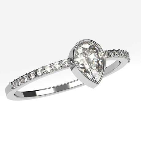 Or blanc 18 carats