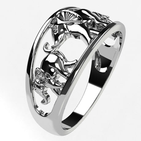 Or blanc 18 carats - Argent 925