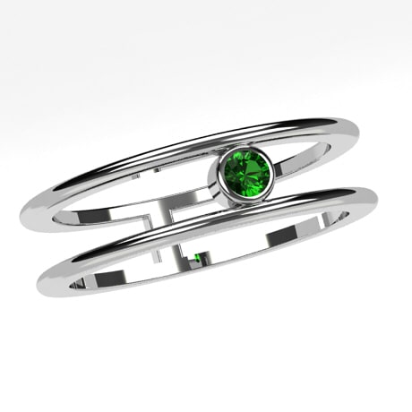 Or blanc 18 carats