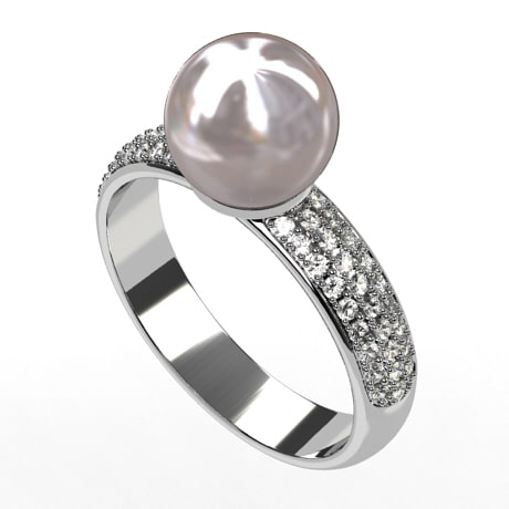Or blanc 18 carats - Diamants blancs