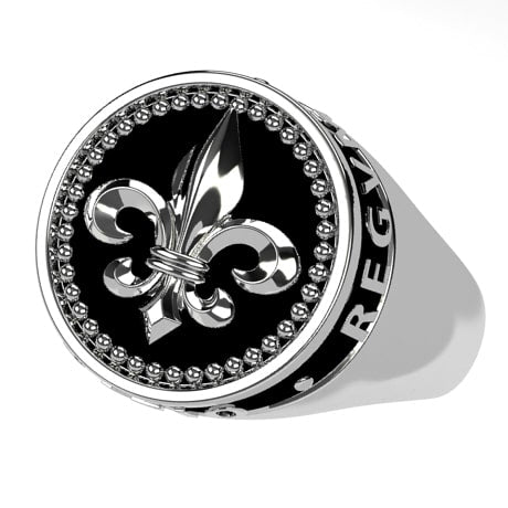Bague argent fleur de lys deals