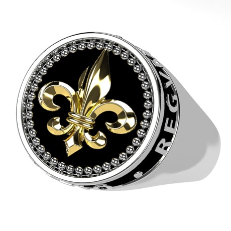 Bague Fleur de Lys pour Homme