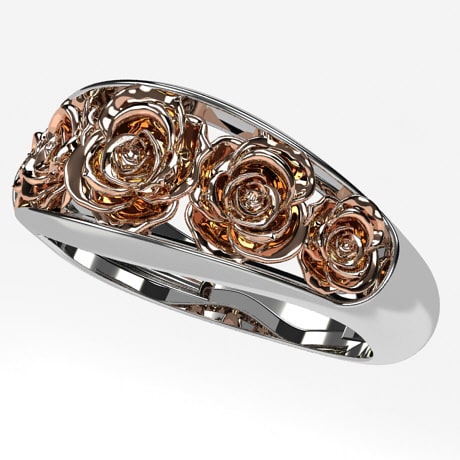 Argent 925 et Or rose 18 carats