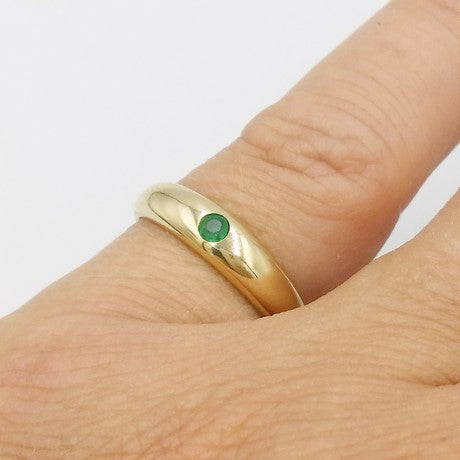 Bague Jonc avec Pierre Precieuse