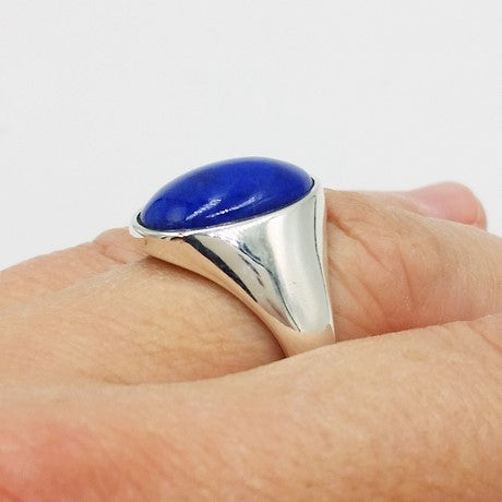 bague lapis lazuli homme argent