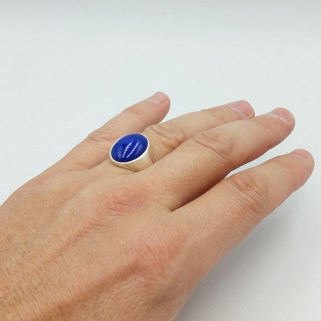 bague lapis lazuli homme argent