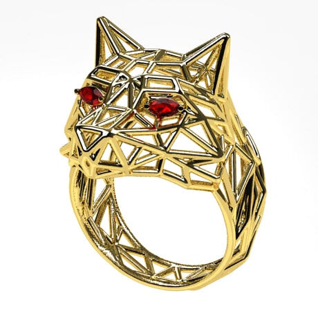 Or jaune 18 carats - Avec Rubis