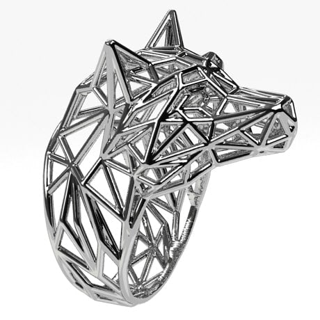 Argent 925 - Or blanc 18 carats - Sans Rubis