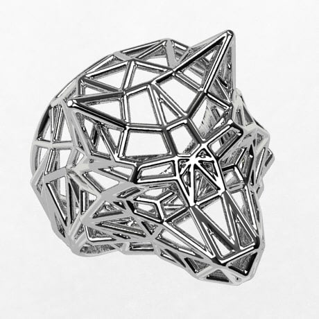 Argent 925 - Or blanc 18 carats - Sans Rubis