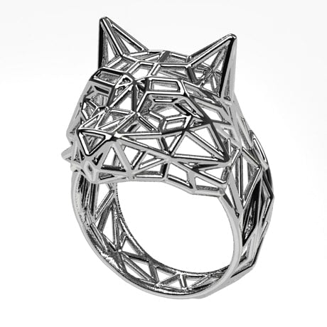 Argent 925 - Or blanc 18 carats - Sans Rubis