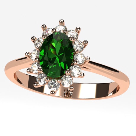 Bague Pompadour Émeraude - Main Image